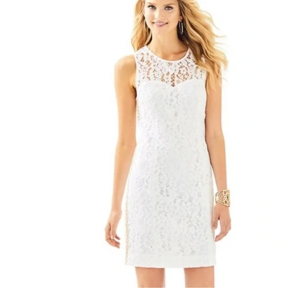 Lilly Pulitzer Mila White Lace Dress - Picture 2 of 15
